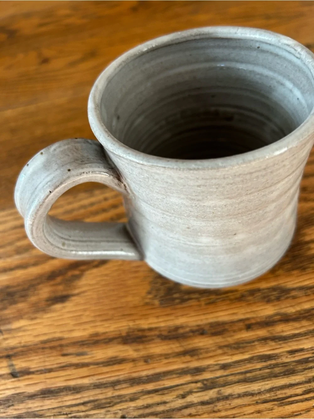 Magnolia Pottery Mug Coffee Cup Grey Clay Black Oak Art Waco Texas